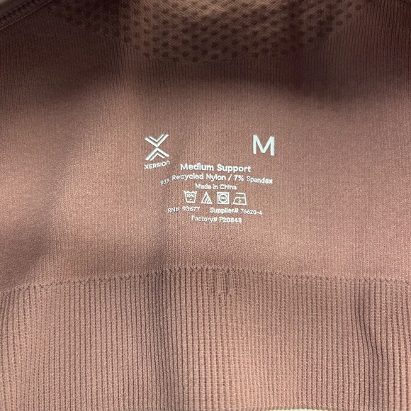 Xersion Women's Rose Taupe Medium Support Sports Bra Size M L - Picture 8 of 11